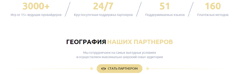 география партнёров 1xslots